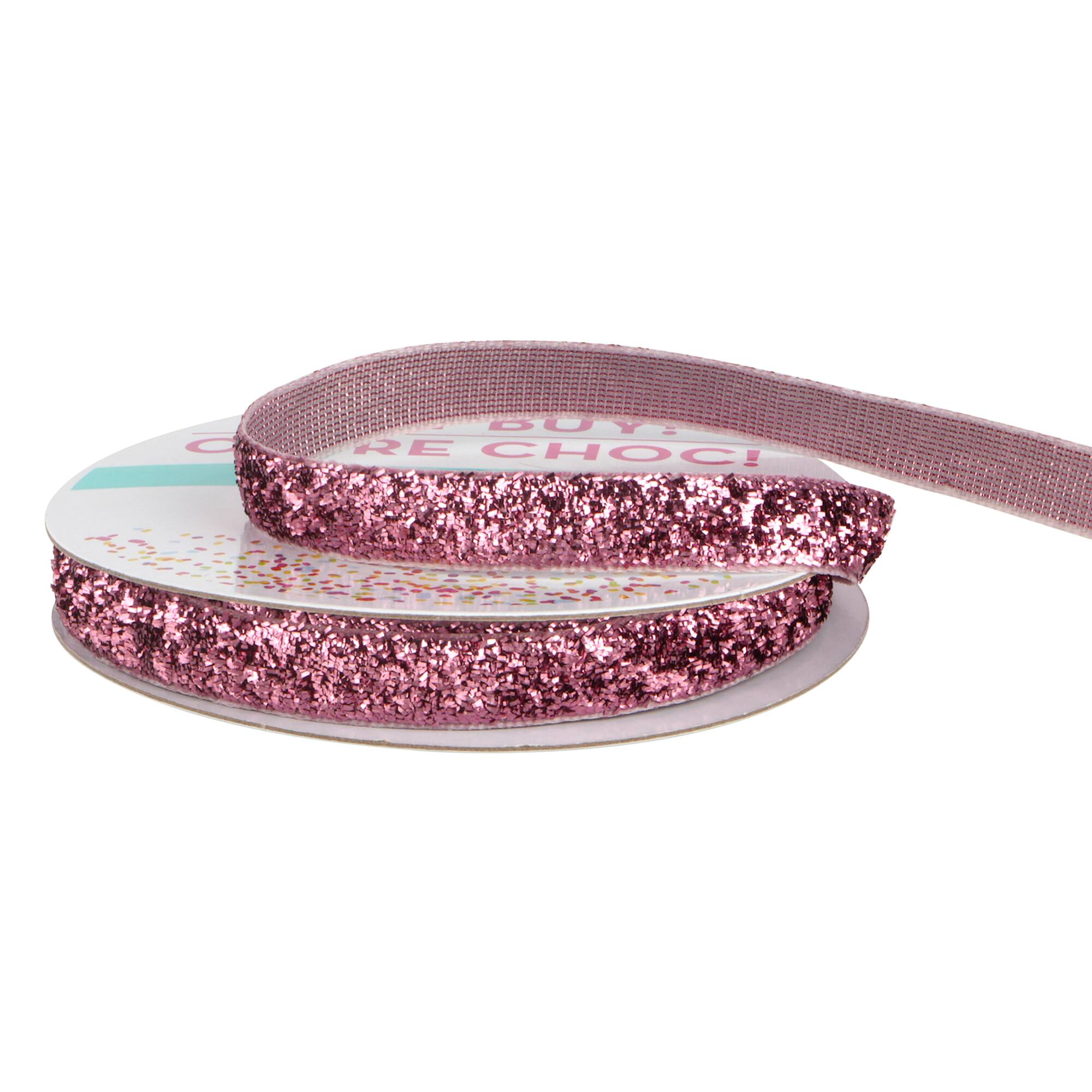 3/8" x 3yd. Velvet Glitter Ribbon by Celebrate It® Hot Buy